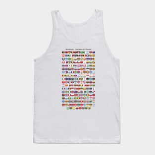 Flags of the world in Spanish Tank Top